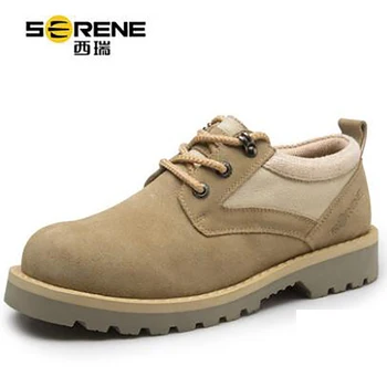 

Popular New Overall Men Shoes Leisure Back-fur Boots Casual Martin Boots Beige Light Tan Cow Suede Boots Spring Autumn Size7-13