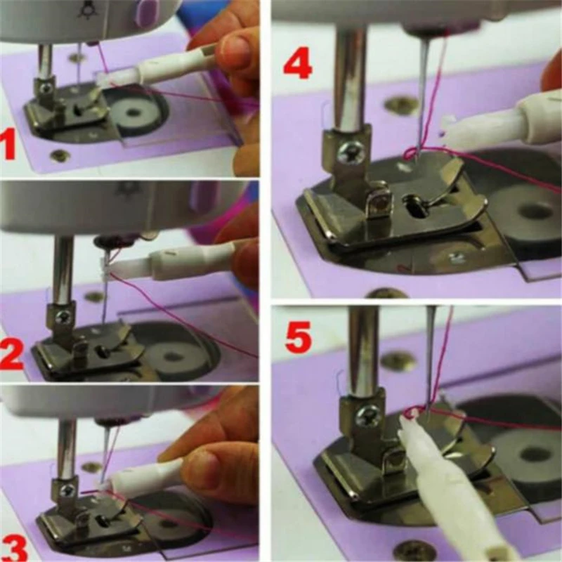 Нитевдеватель стежка вставки аппликатор инструмент для швейной машины швейная нить швейные инструменты аксессуары