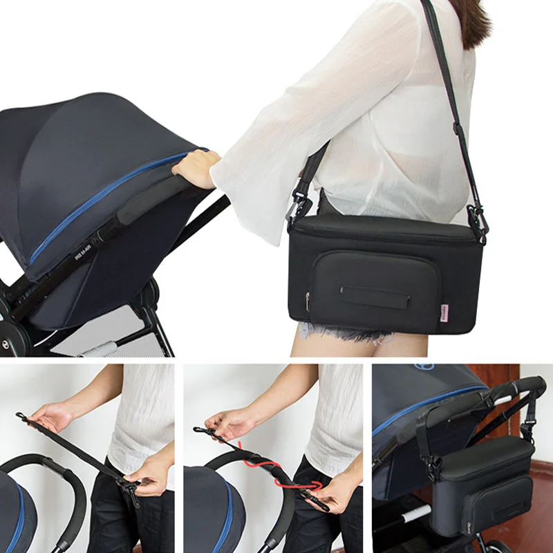 Baby Diaper Bag Portable Mom Maternity Nappy Bag Stroller Hanging Basket Storage Organizer Baby Care Stroller Accessories BB6038 (6)
