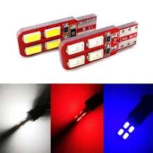 1 PCS T10 5730 8 SMD W5W 194 168 12V Led Canbus 8 LED NO ERROR Car SMD Bulbs Led Parking Interior Lamps