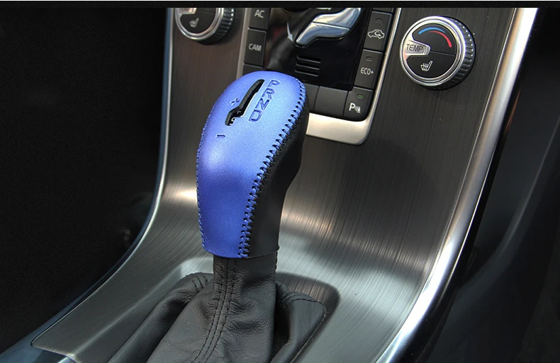 Airspeed натуральная кожа автомобильная консоль переключения передач декоративный рукав ручной тормоз защитный рукав для Volvo XC60 S60 V60 V40
