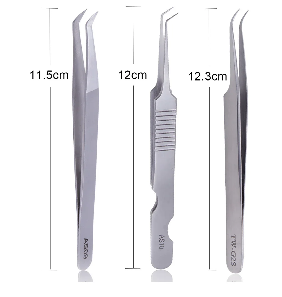 3D-6D нержавеющая сталь ресницы для наращивания ресниц Пинцет для ресниц объем Немагнитный профессиональный набор инструментов для макияжа