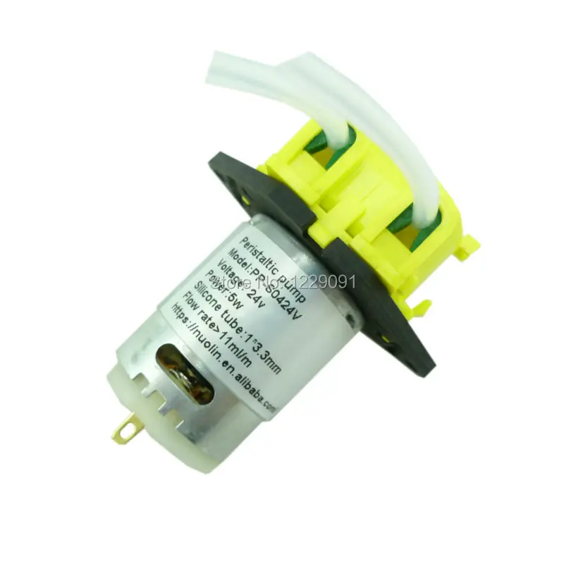 

New DC 3V 6V 12V 24V Micro Self-priming Mute Liquid Water Peristaltic Pump silicone BPT Tubing for Lab Dosing Analytical