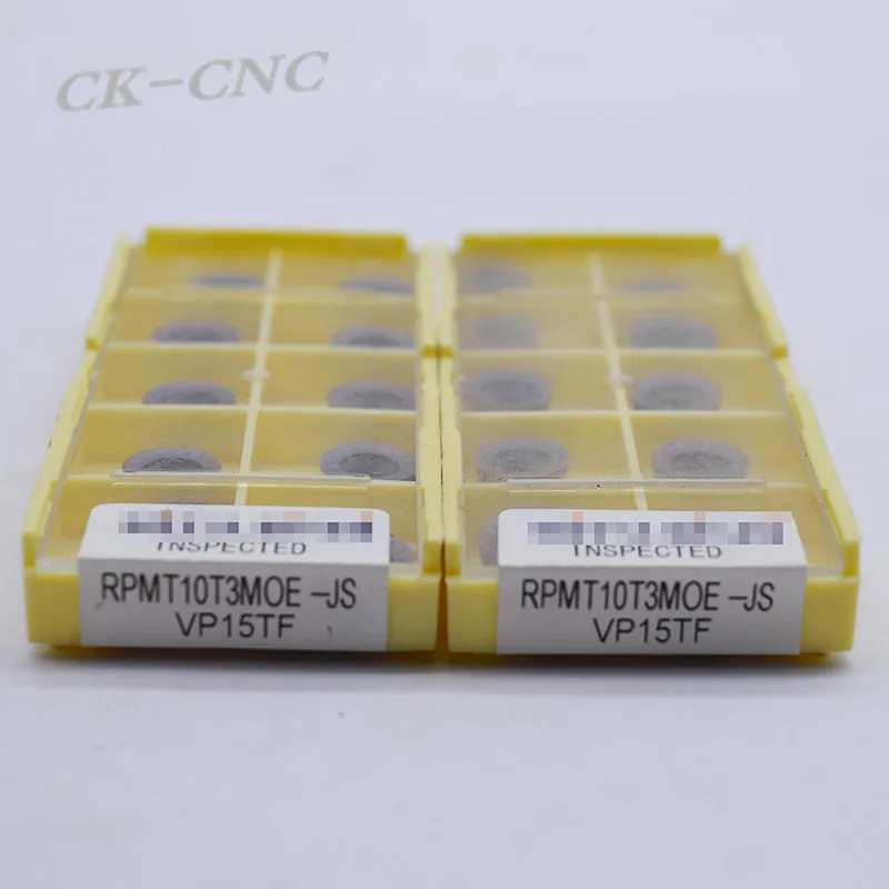 

10pcs RPMT10T3MOE-JS VP15TF CNC TOOL blade insert Outside turning Hole drill