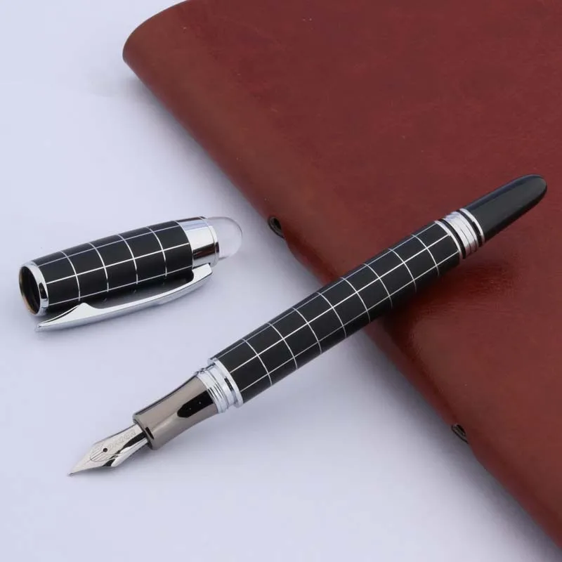 BAOER 79 металлическая Серебряная отделка M волнистая фотография|iridium fountain pen|fountain