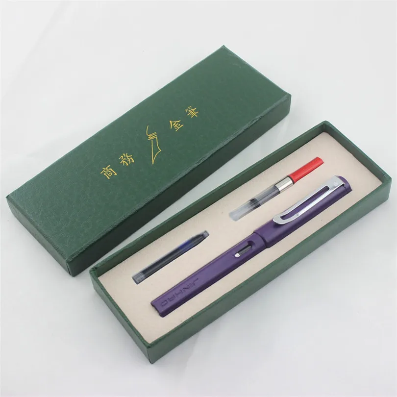 Перьевая ручка JINHAO с тонким перьевым наконечником фиолетовый карандаш для
