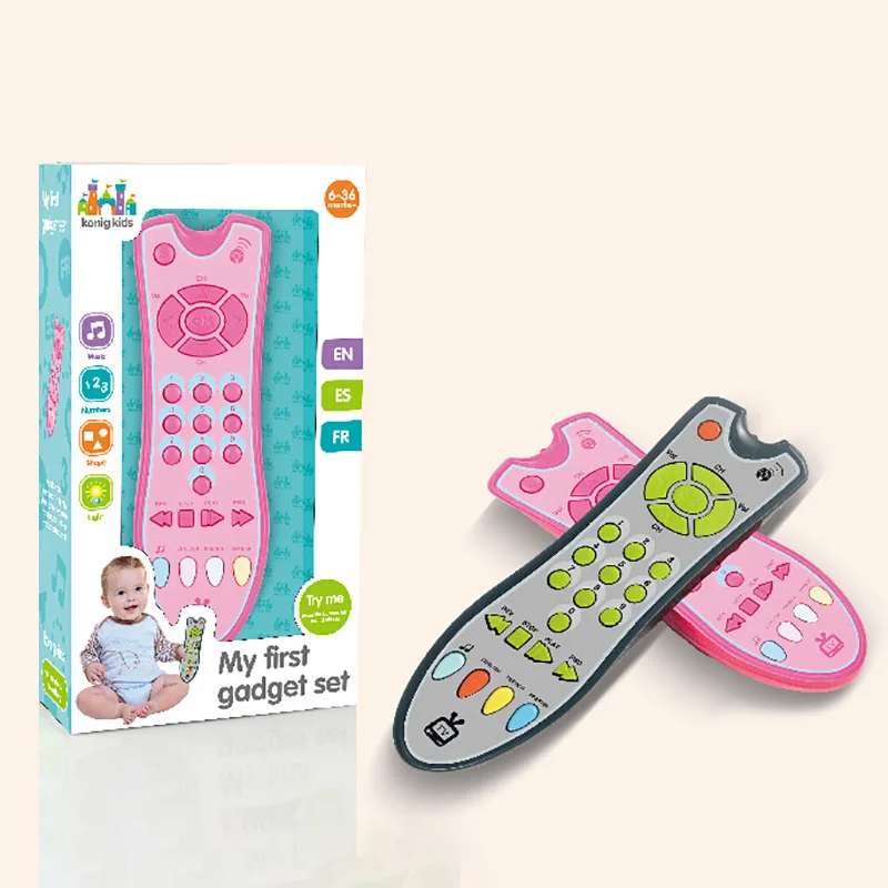 

Toddler Baby Simulation TV Remote Control Mobile Phone Kids Educational Music Learning Toy Gift