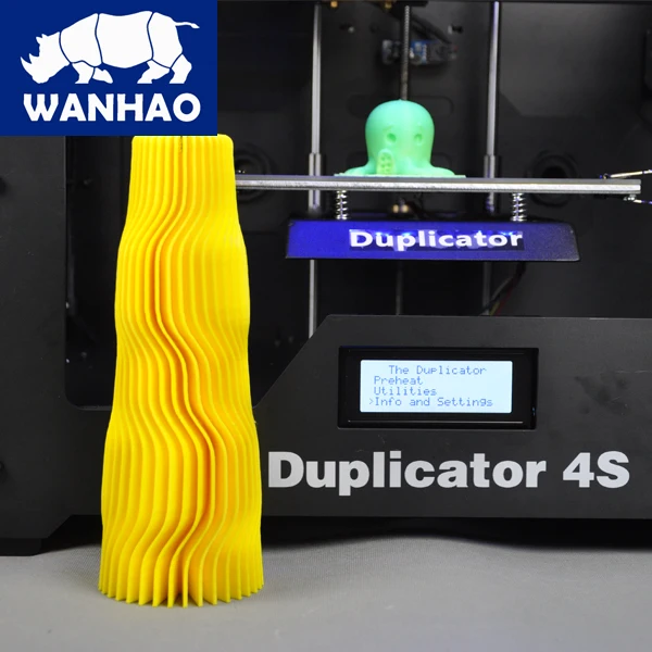 Оптовая продажа WANHAO 3D printe D4S мульти-Форма образцы решений двойной экструдер
