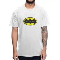 Интересный пользовательский мужской Бэтмен футболка с круглым вырезом La Camiseta дышащая хлопковая футболка