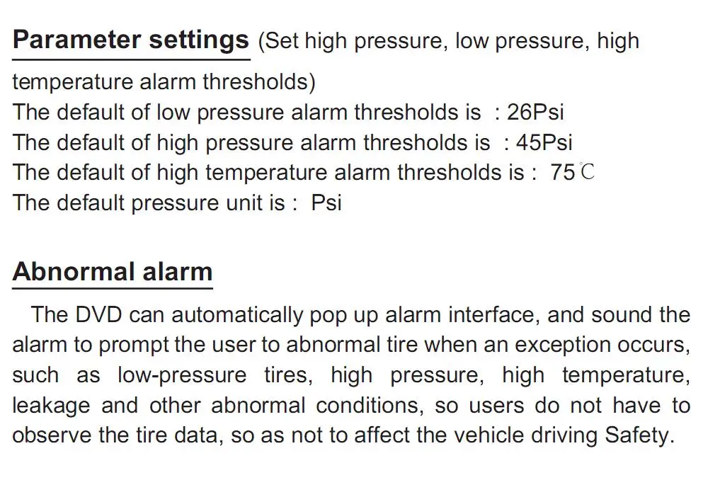 Автомобильный TPMS USB контроль давления в шинах Система безопасности для Android 9,0 автомобильный dvd-плеер 4 датчика сигнализация температура в шинах