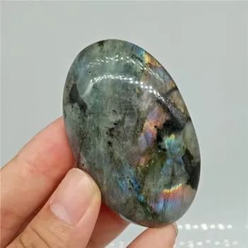 

Natural Crystal labradorite Gemstone Ornament Polished Quartz Labradorite Handicraft Fish Tank Decorating Stone Healing Stone
