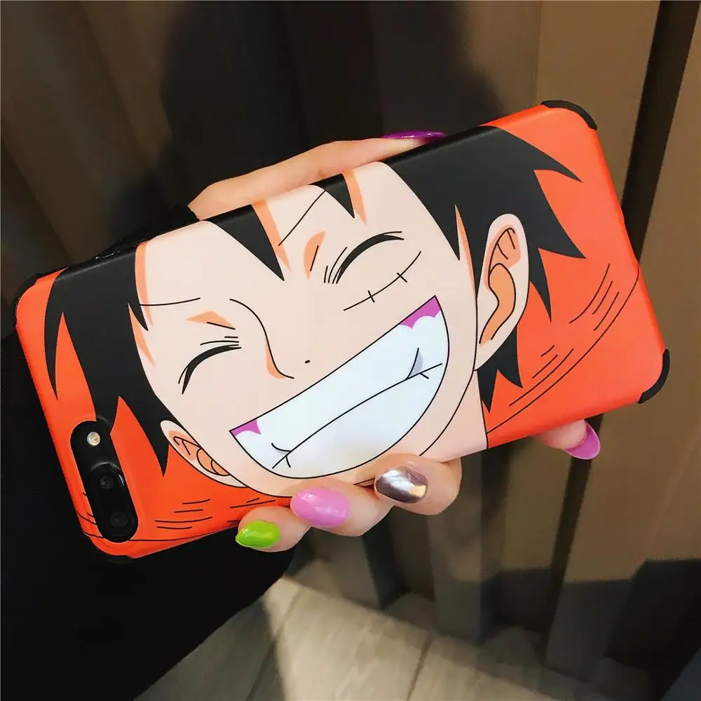 

For iphone 11 Pro Max funny cartoon One Piece Luffy Anti-drop soft Mobile Phone Case for iphone 6 6s 7 8 plus X XR XS MAX cover