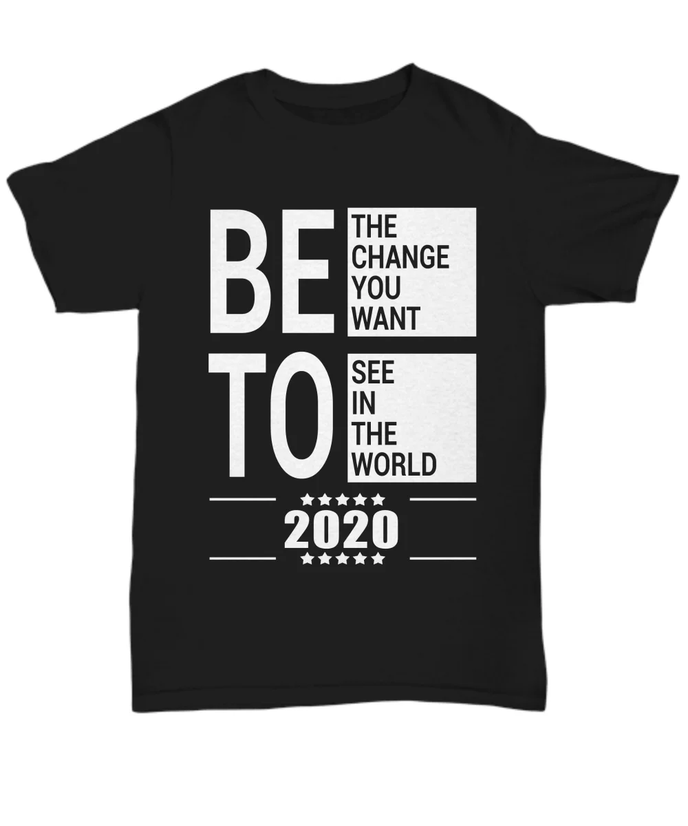 2019 Мода Голосуйте Beto для President t-shirt Beto О 'раурке 2020 поддержка Democrat унисекс футболки