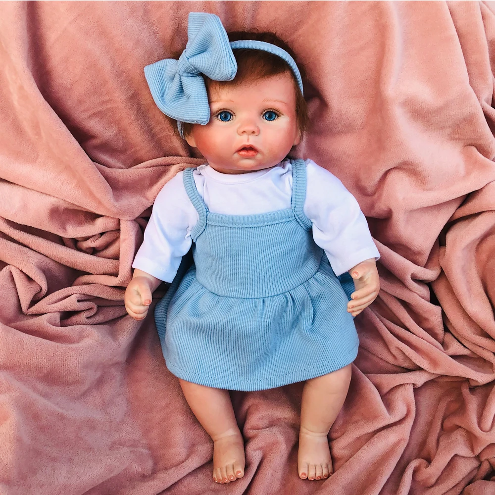 Кукла реборн OtardDolls 42 см виниловая Реборн Реалистичная кукла Младенец Ручной