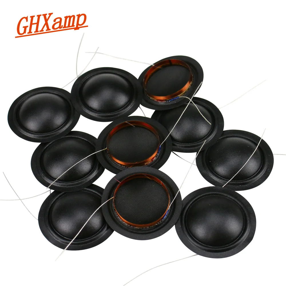 Kopen Promotie 12 stuks 25.4mm Tweeter Spreekspoel Zijde Membraanaandrijving 25.5 kern KSV Treble Speaker Reparatie DIY 6ohm 8ohm 100 pcs