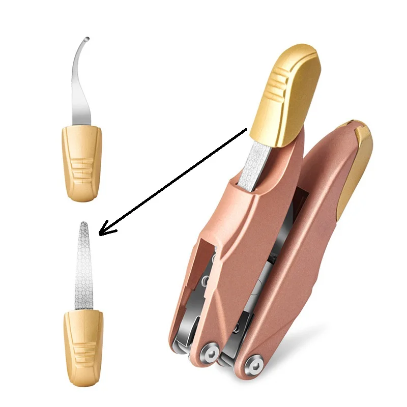Новинка, складные ножницы для ногтей, жесткие ножницы для ногтей, машинка для удаления ногтей, пилочка для ногтей 3 в 1, инструменты для маникюра, триммер для вросших ногтей