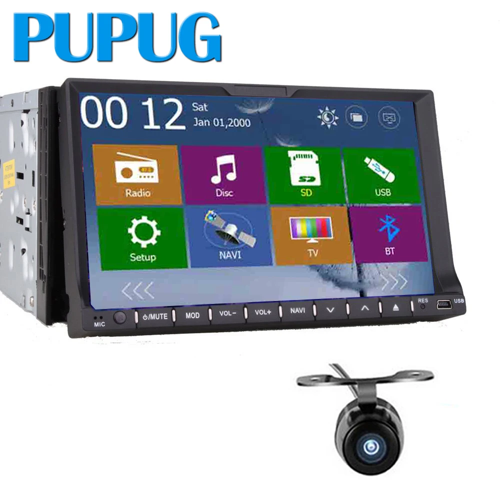 2din автомобильный Радио CD dvd-плеер gps навигация в тире Автомобильная стерео