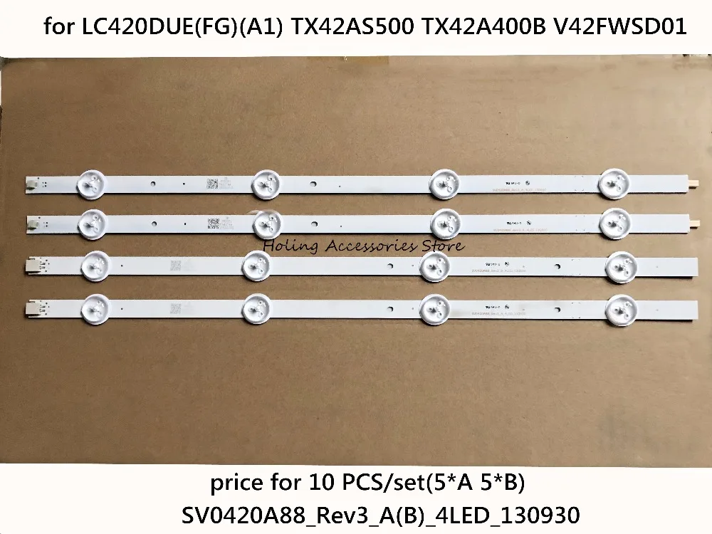 Новая светодиодная лента с подсветкой 10 шт./компл. SV0420A88_Rev3_A (B) _ 4LED_130930 для LC420DUE (FG)