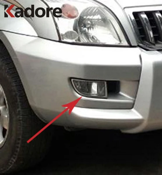 Для Toyota Prado J120 2003 2009 ABS Хромированная передняя фотовспышка обшивка внешняя крышка