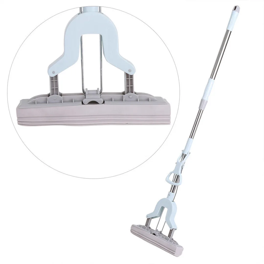 Newest Stainless Steel Telescopic Handle Absorbent Sponge Mop Home Floor Cleaning Tool