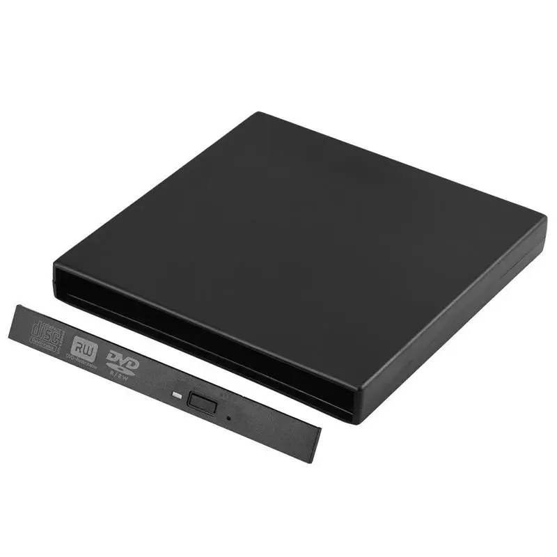 USB 2 0 Тонкий Внешний чехол для 12 7 мм SATA CD DVD горелки оптический привод|Оптические