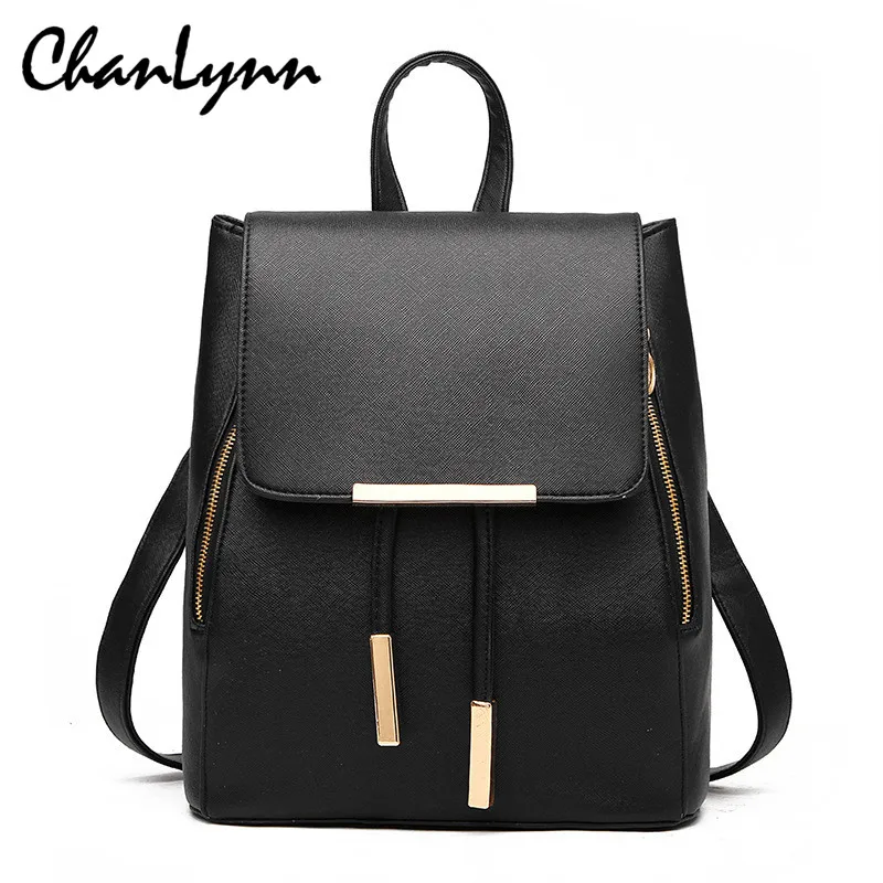

High Quality PU Leather Women Backpack School Bags Teenager Girls Pink Fashion Travel Bag Mochila Escolar Top-handle Backpack