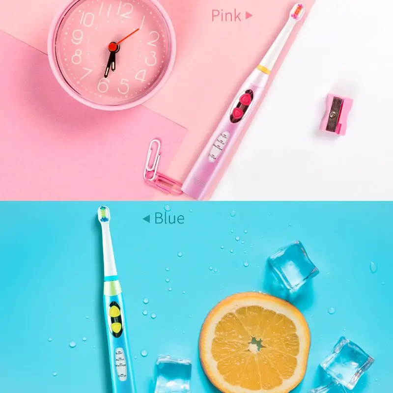 Цена SEAGO электрическая Зубная щётка Перезаряжаемые питание Зубная щётка для детей Водонепроницаемый Интеллектуальный таймер кисти безопасност...