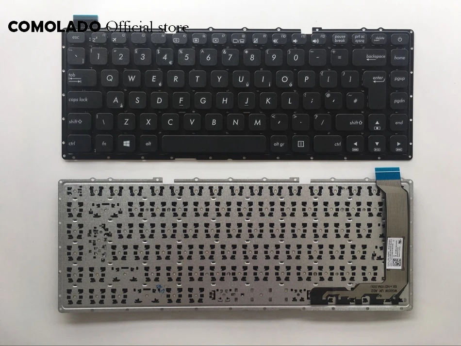 UK keyboard for Asus X441 X441SA X441SC X441UA black without frame keyboard UK Layout