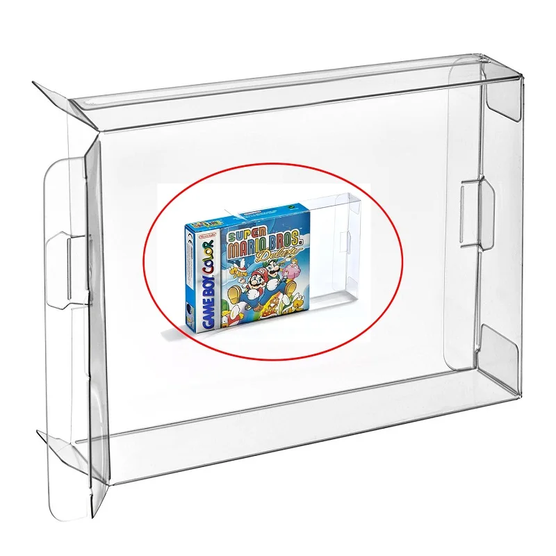 

H 10pcs Carts Clear CIB Case Sleeve Box for Gameboy Color Advance GBA GBC Cartridge Protector