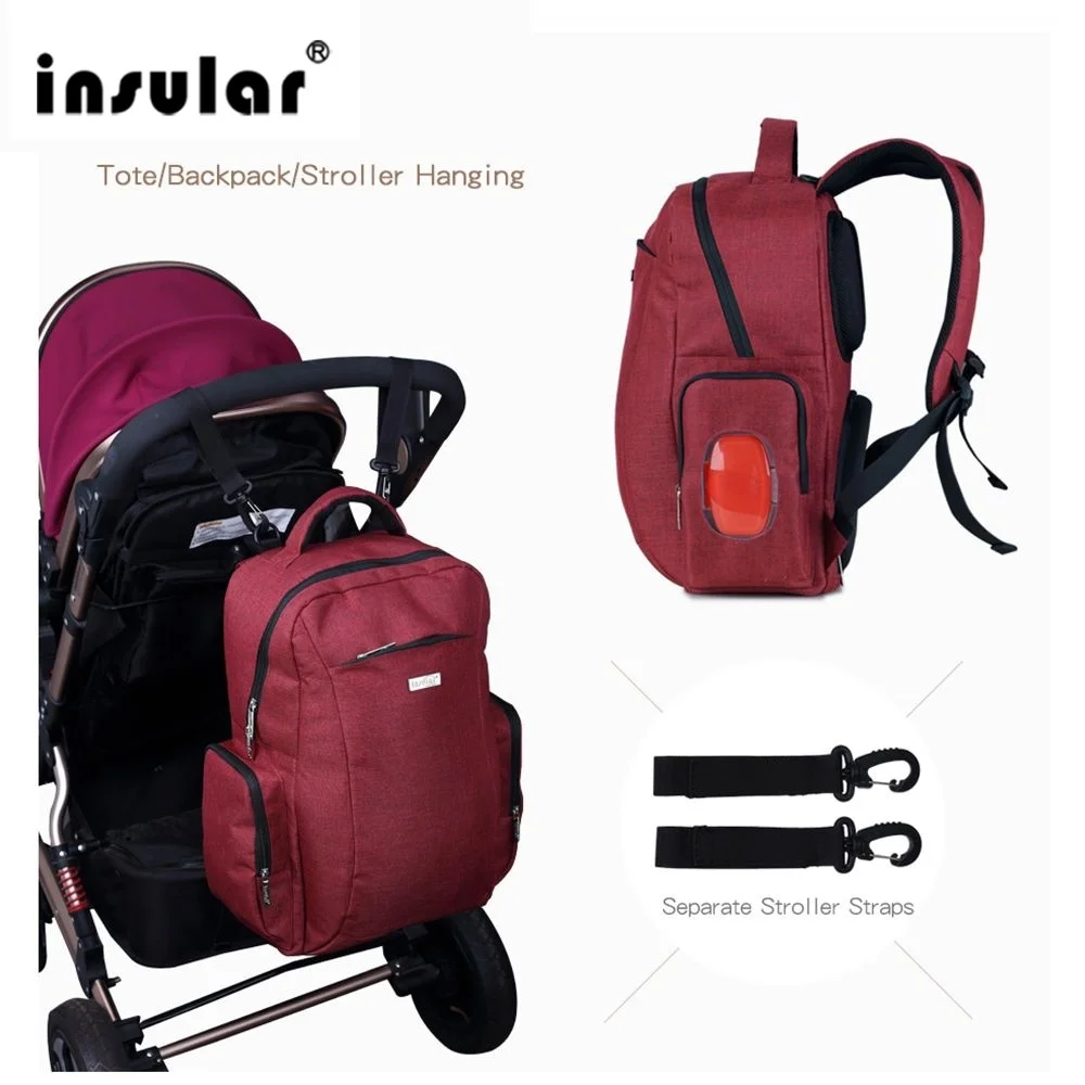

INSULAR Fashion Mummy Maternity Nappy Bag Brand Large Capacity Baby Bag Travel Backpack Desinger Nursing Bag for Baby Care