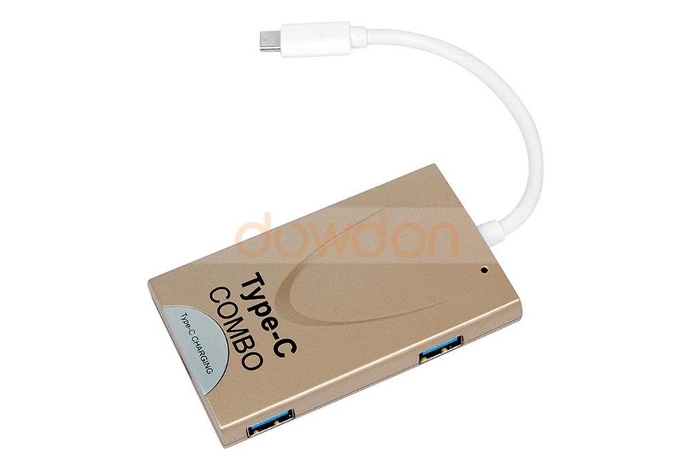 6 в 1 USB 3,1 type C COMBO 3,0 концентратор+ OTG кард-ридер+ type C зарядный адаптер для Macbook