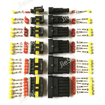 

Superseal Auto AMP TE 1.5 Kit 1/2/3/4/5/6 Pin Female Male Waterproof Electrical Wire Cable Automotive Connector Car Plug