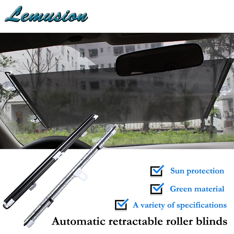

Car-styling 1X Car front window shade Cover Automatic roller blind For Chevrolet cruze aveo Kia rio ceed Seat leon Accessories