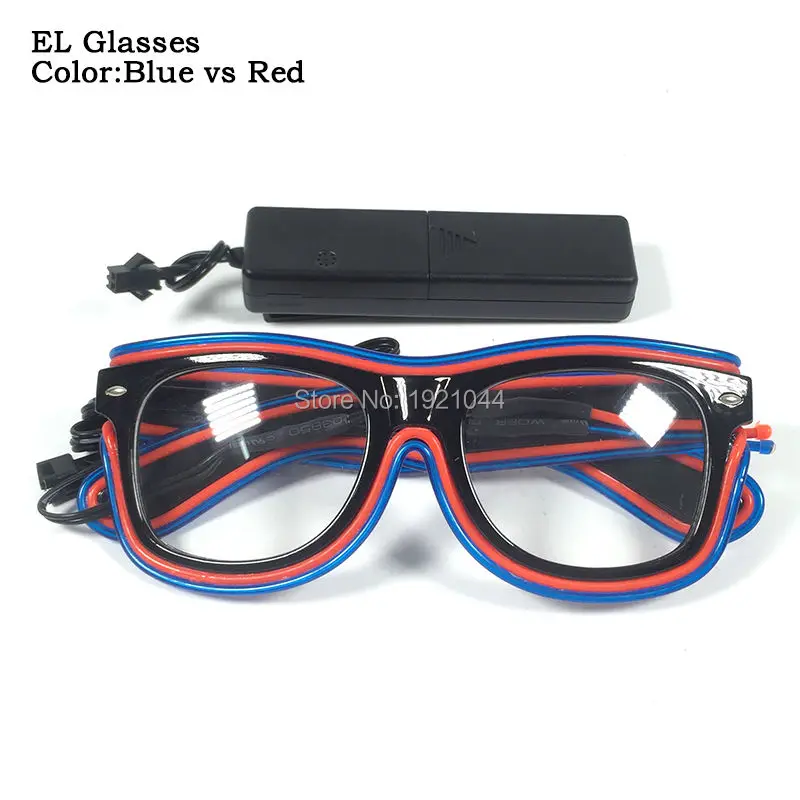 blue red