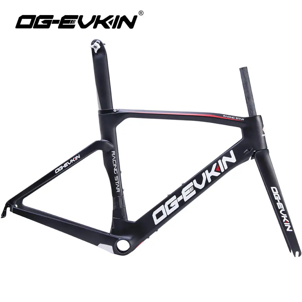 

OG-EVKIN CF-017 Carbon Bike Road Frame Carbon Road Bicycle Frame UD Matt Aero Carbon Road Frameset 48 50 52 54 cm