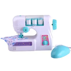 Электрическая швейная машина портативная крафтинг машина для починки Игрушки для девочек Дети ролевые игры домашние игрушки