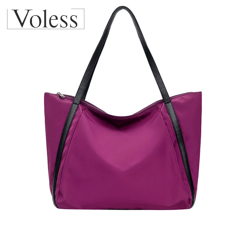 

Large Capacity Bags for Women 2019 Quality Waterproof Nylon Shoulder Messenger Bags Women Solid Color Travel Crossbody Handbag