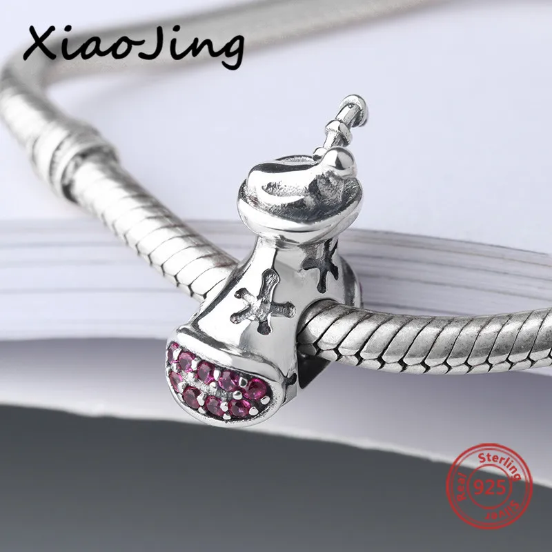 

Fit authentic European bracelet sterling silver 925 Christmas shoes with CZ stone charms beads diy jewelry making for women gift