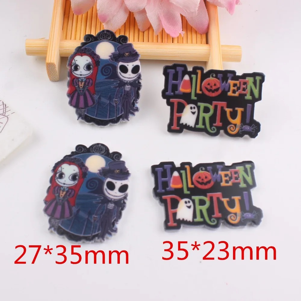 

10pcs/lot DIY planar resin cabochons accessories Halloween resin items