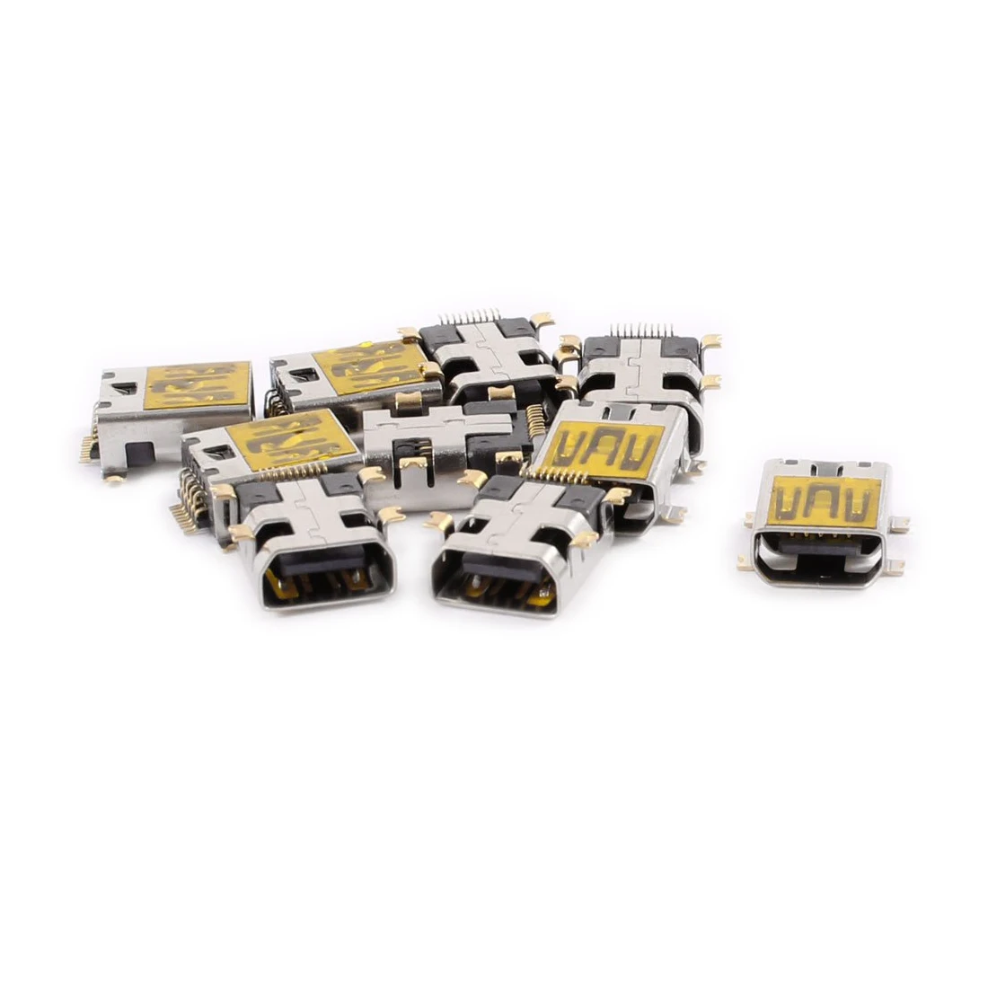 

10 Pcs Female Mini USB Type B 10 Pin SMT SMD Mount Jack Connector Port
