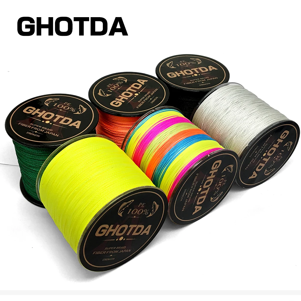 

GHOTDA 150m Fishing Line 8 Strands PE Carp Fishing Cord Pesca Braided Wire 22-78LB Peche 6 Colors Strong Fishing Accessories