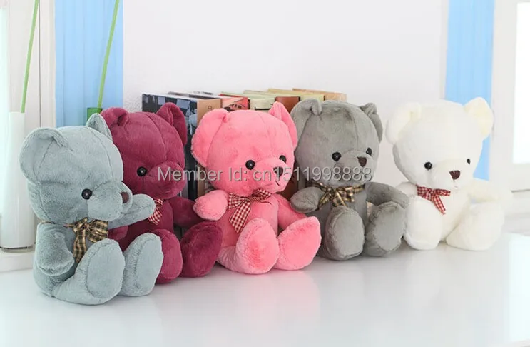 

35cmColored bear little bear doll Tactic bear plush toys5 color packaging and delivery. birthday gift