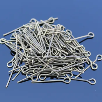 

D015 100pcs Eye Pins Findings For Jewelry Making Craft Hole DIY Accessories Gold / Silver Plated Components Wholesale 2018