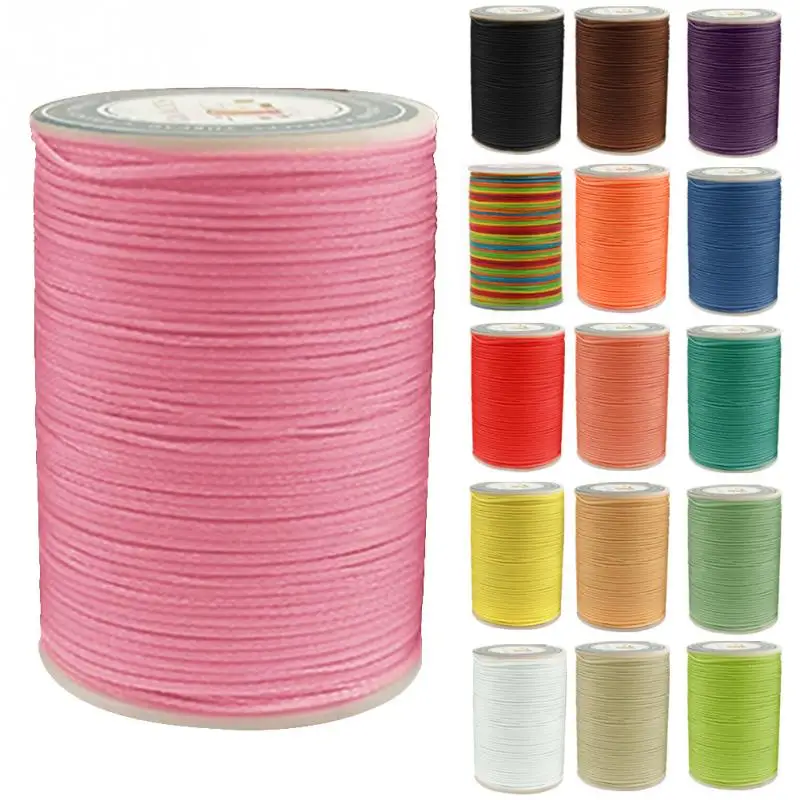 

0.8mm Waxed Jewellery Making Polyester Crafts Leathercraft Bead Accessories Thread Multicolor Sewing Wire Stitching