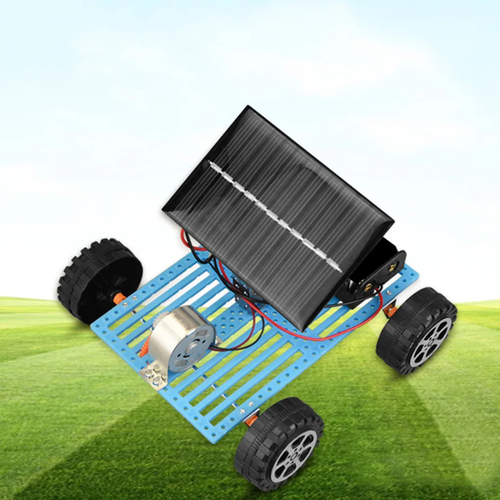 DIY робот на солнечной энергии мини игрушечный автомобиль обучающий творческие