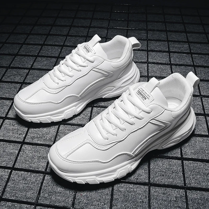 

Ins Snekaers 2019 Fashion Men Shoes Soft Comfortable Men Casual Shoes Breathable Male Shoes Black White Sneakers KA929