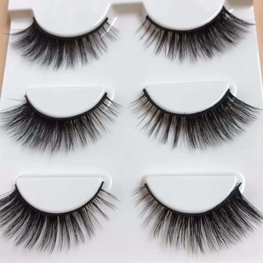 Aliexpress.com : Buy 3 pairs /set 3D False Eyelashes Messy Cross Thick