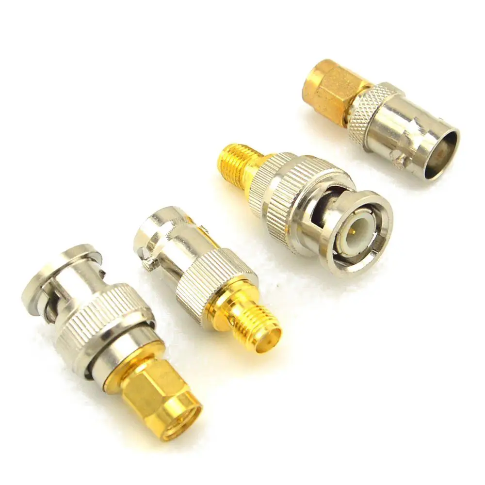 SMA to BNC Kits RF Coaxial Adapter Male Female Coax Connector 4 Pieces