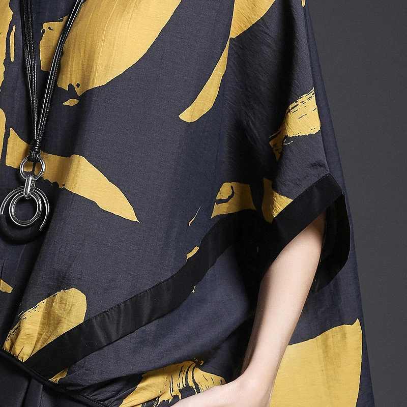 [EAM] 2020 New Spring Summer V-collar Half Sleeve