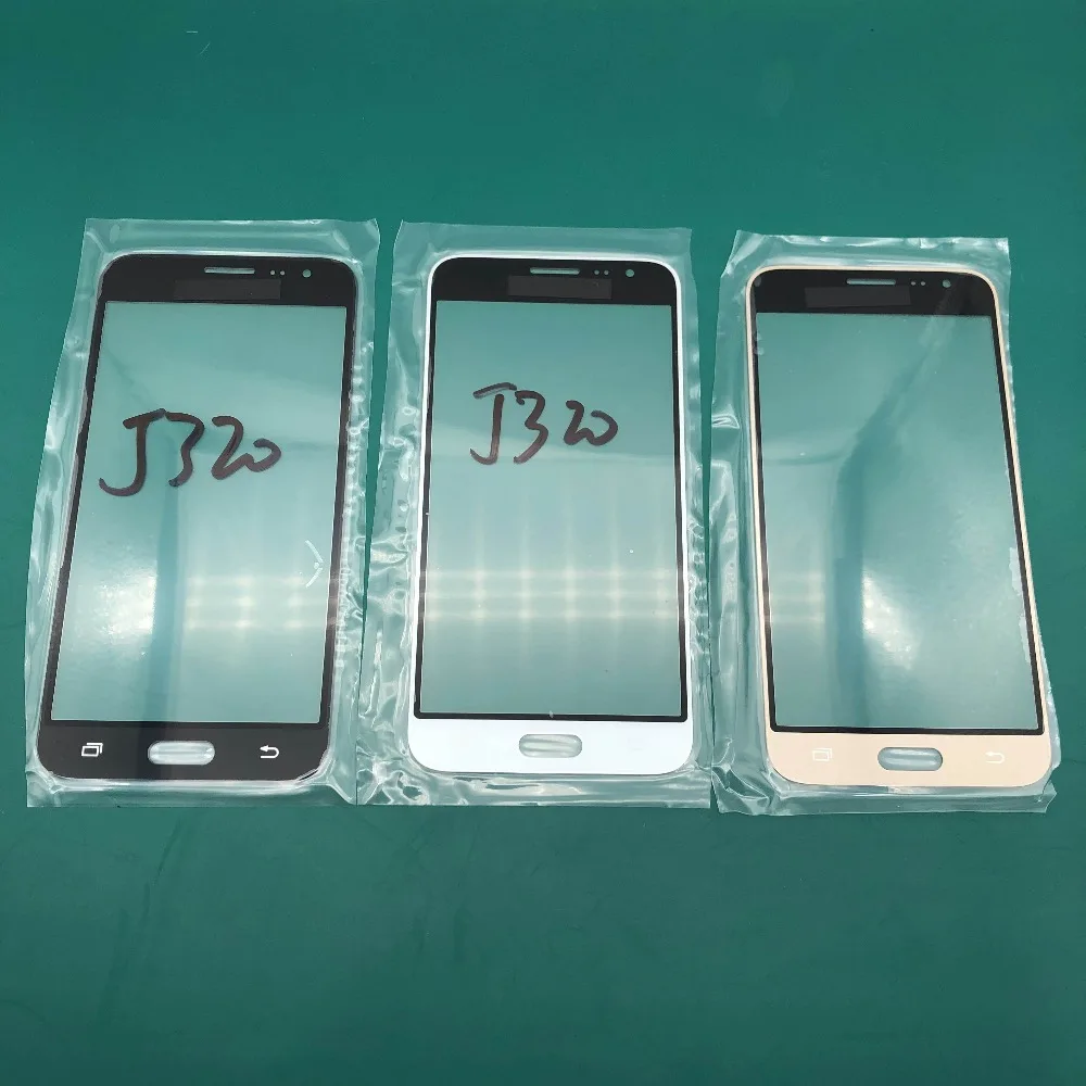

2pcs Glass panel For Samsung galaxy J320 high copy display touch screen front out glass laminating repair refurbish